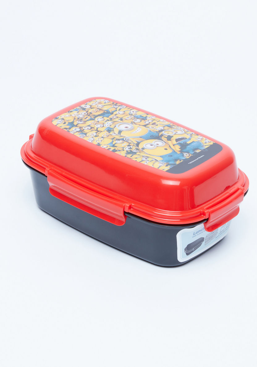 Minions Printed Lunchbox with 3 Trays and Clip Closure-Lunch Boxes-image-0