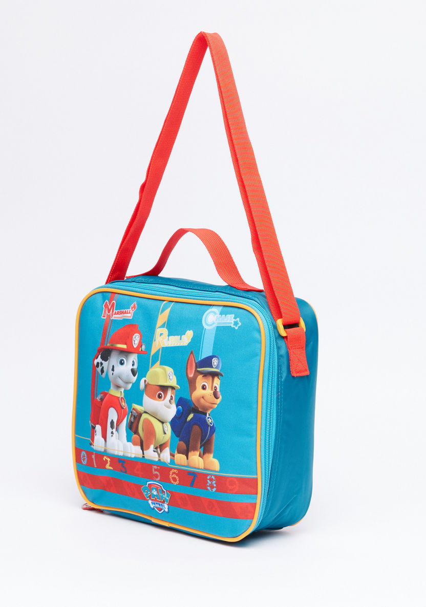Paw Patrol Printed Insulated Lunch Tote Bag with Zip Closure-Lunch Bags-image-0