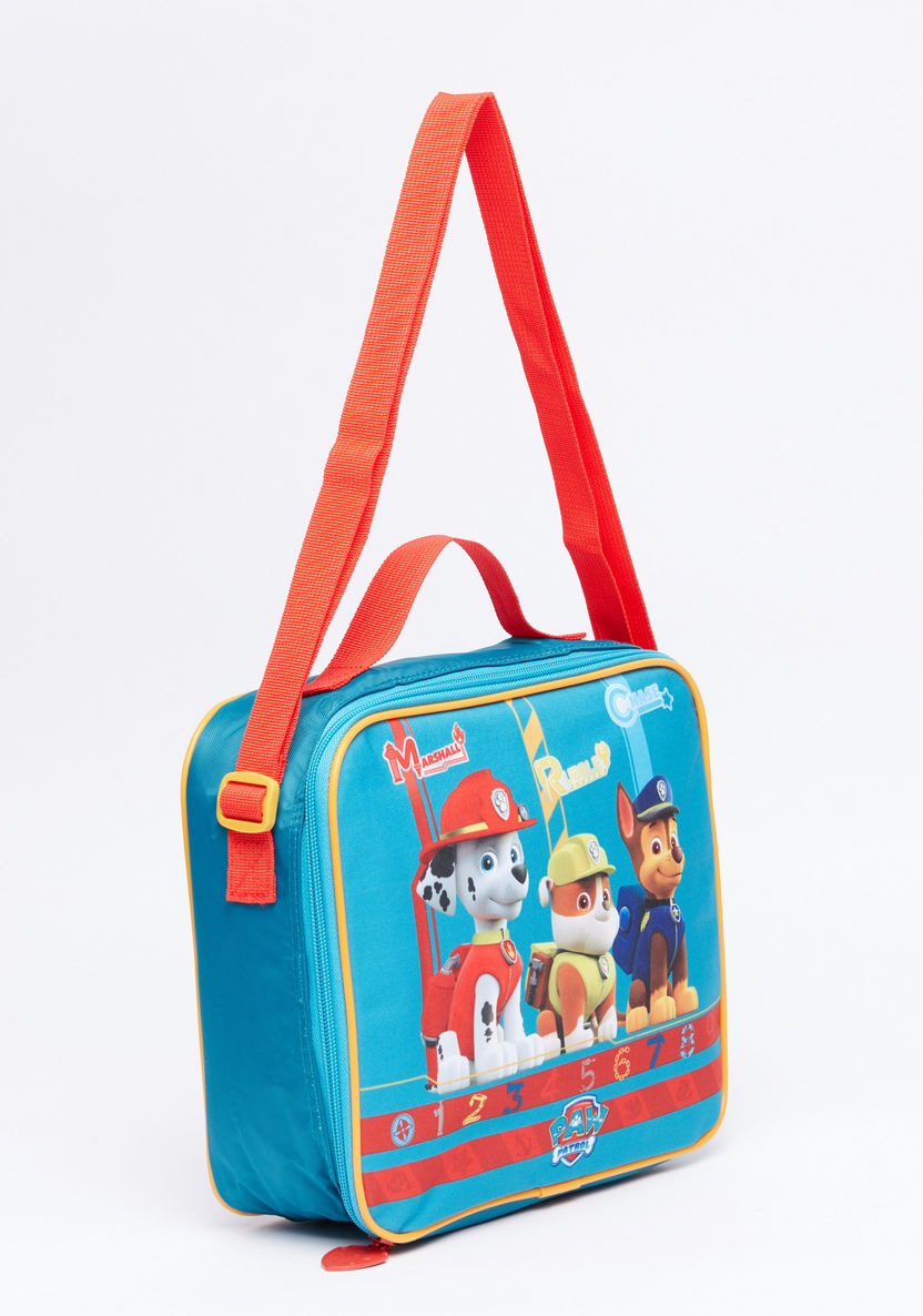 Paw Patrol Printed Insulated Lunch Tote Bag with Zip Closure-Lunch Bags-image-1