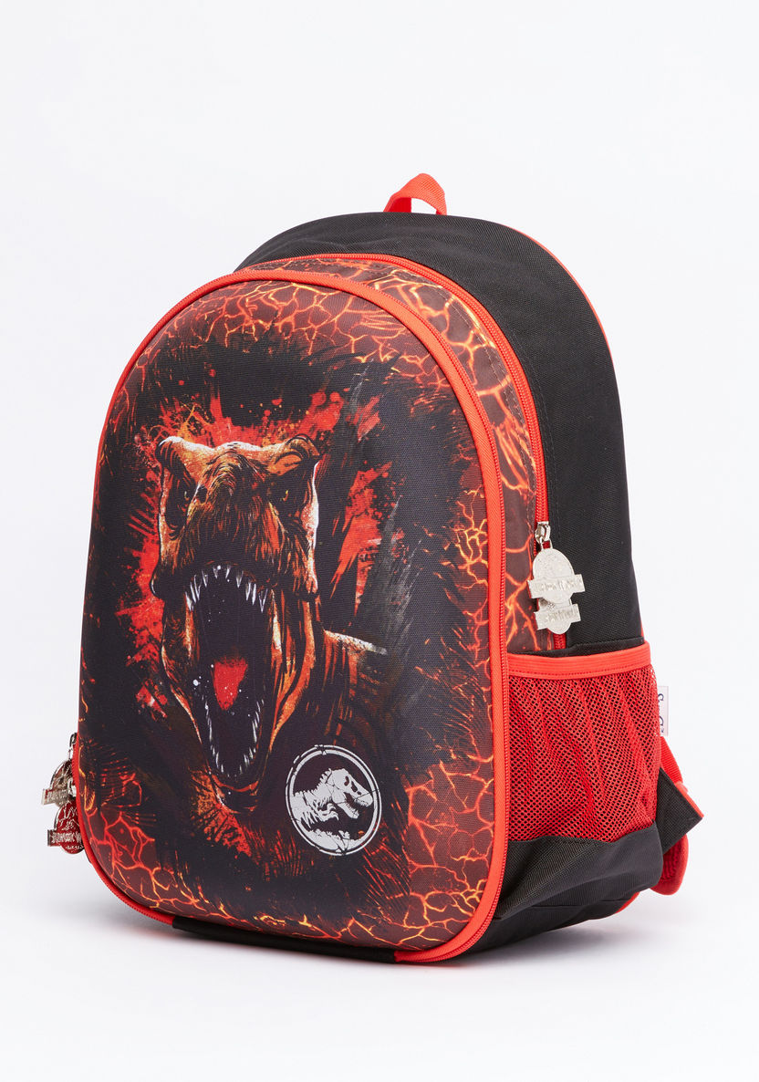 Jurassic World Printed Backpack with Zip Closure and Adjustable Straps-Backpacks-image-0