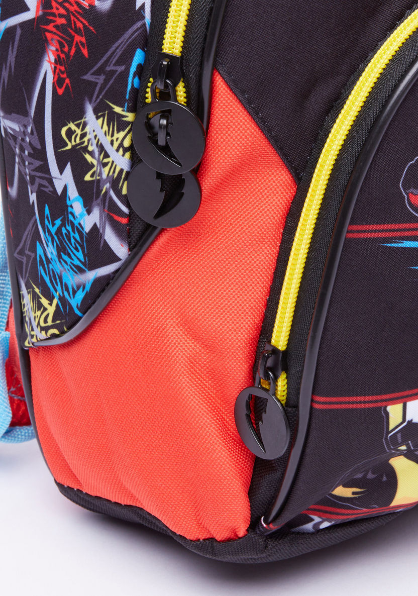 Power Rangers Printed Backpack with Zip Closure-Backpacks-image-2