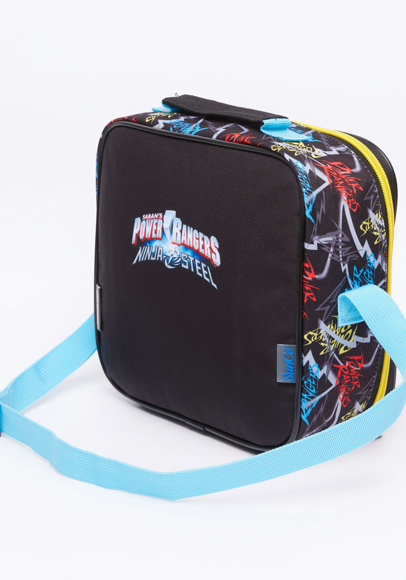 Power Rangers Printed Lunch Bag with Zip Closure-Lunch Bags-image-2