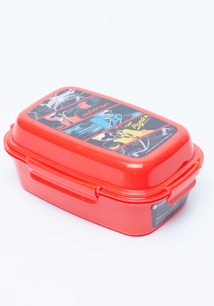 Saban Printed Lunch Box with Detachable 3 Trays and 4-Clip Closure-Lunch Boxes-image-0