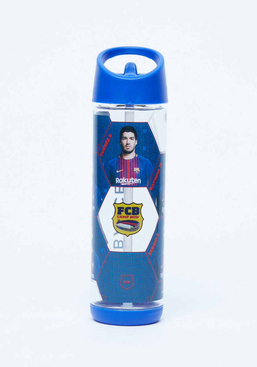 FC Barcelona Printed Water Bottle with Spout - 500 ml-Water Bottles-image-0