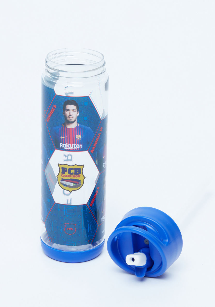 FC Barcelona Printed Water Bottle with Spout - 500 ml-Water Bottles-image-2