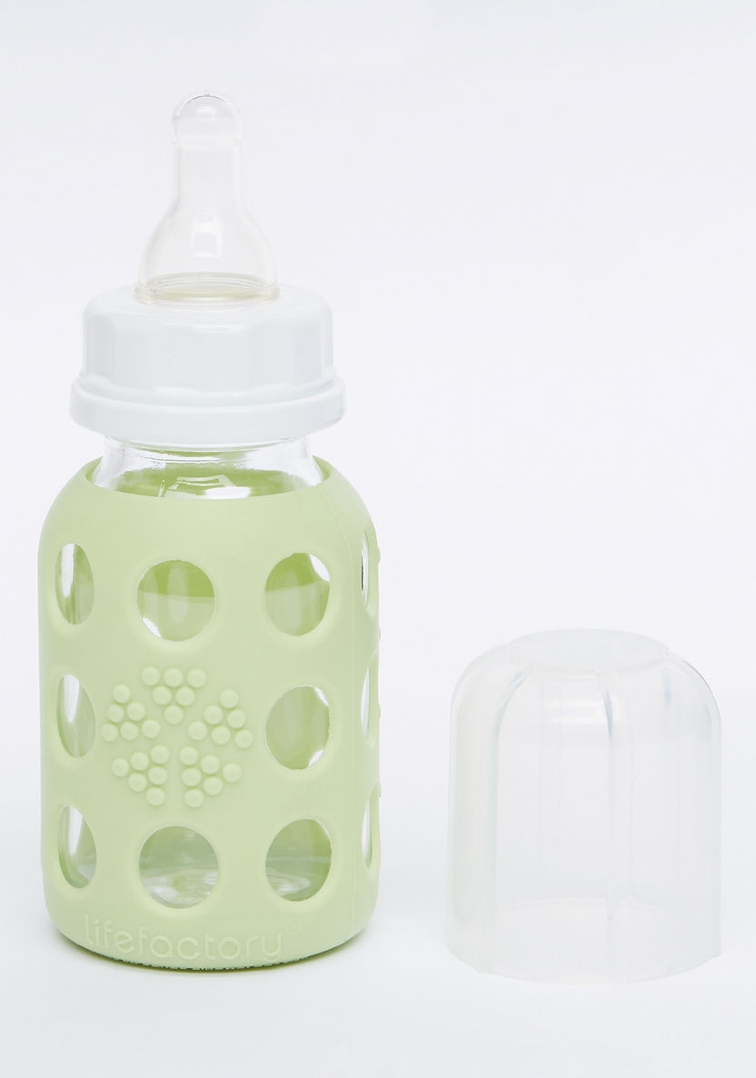 Lifefactory Feeding Bottle with Sleeve - 120 ml-Bottles and Teats-image-0