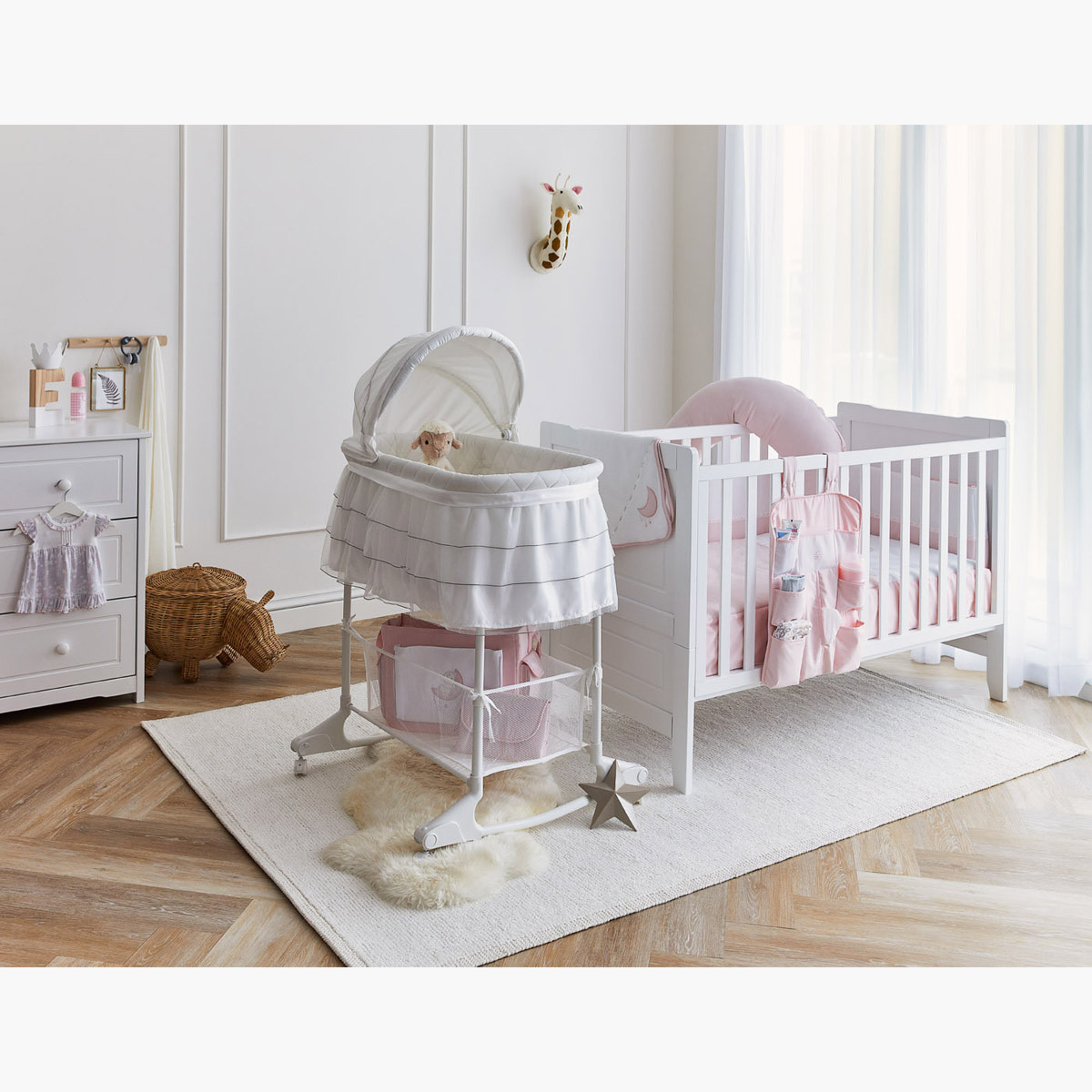 Giggles Toby Bassinet with Rocking Function-baby-nursery-furniture-cribsandbeds-bassinets-image-6