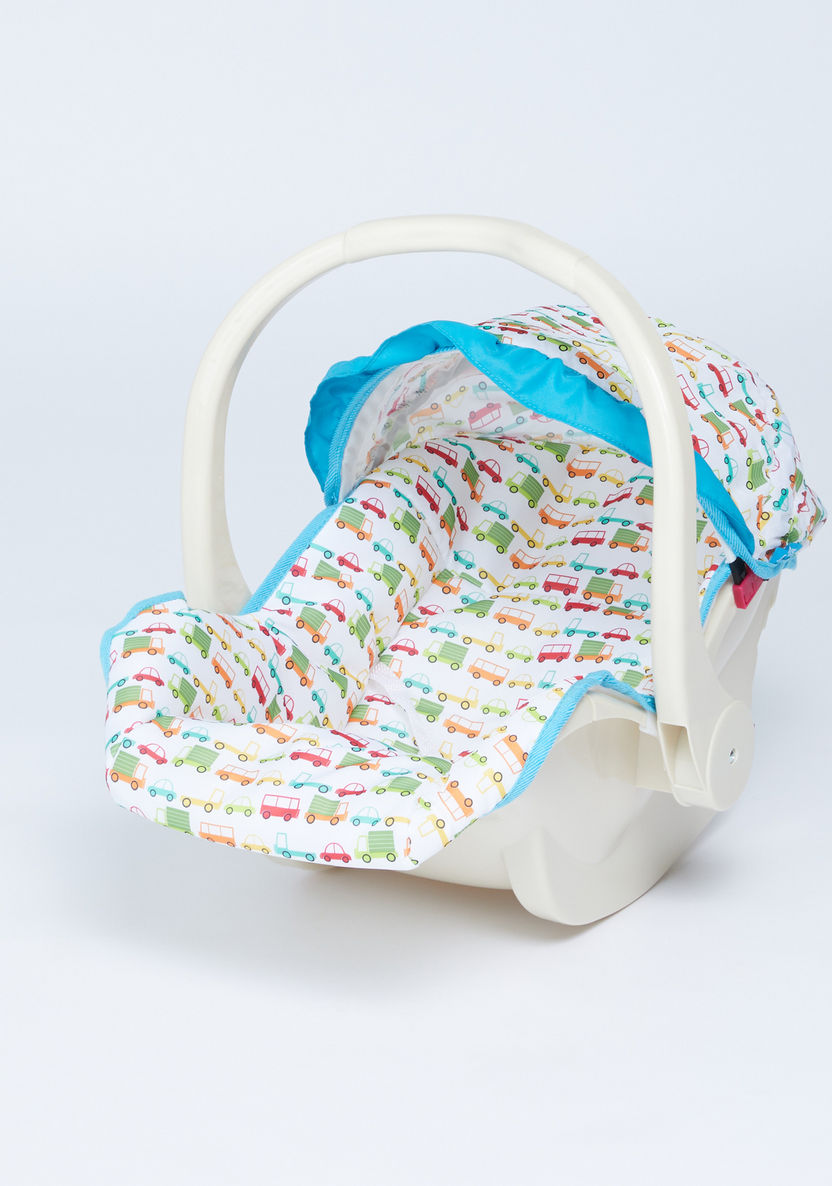 Juniors Lory Printed Baby Carry Cot with Removable Seat Pad-Carry Cots-image-0