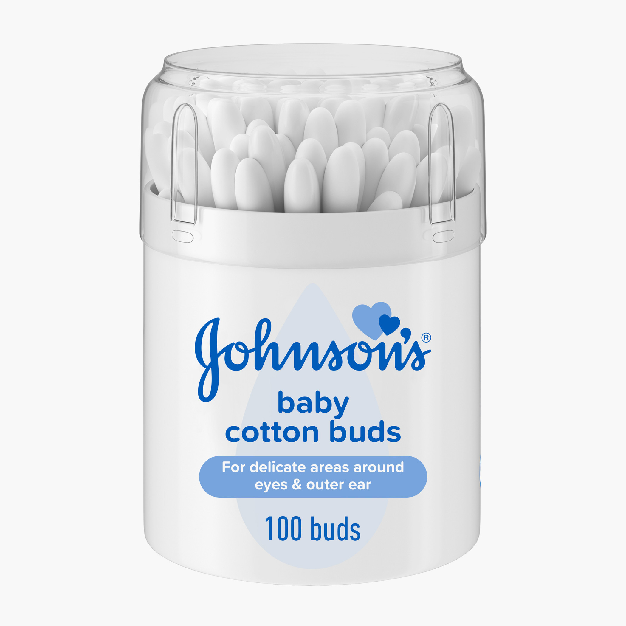 عيدان قطن أذان من جونسون - 100 عود-baby-bathandcare-hairbodyskincare-image-1