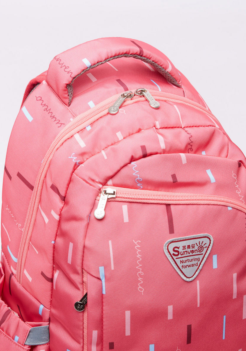 Sunveno Printed Diaper Backpack with Tiffin Bag-Diaper Bags-image-3