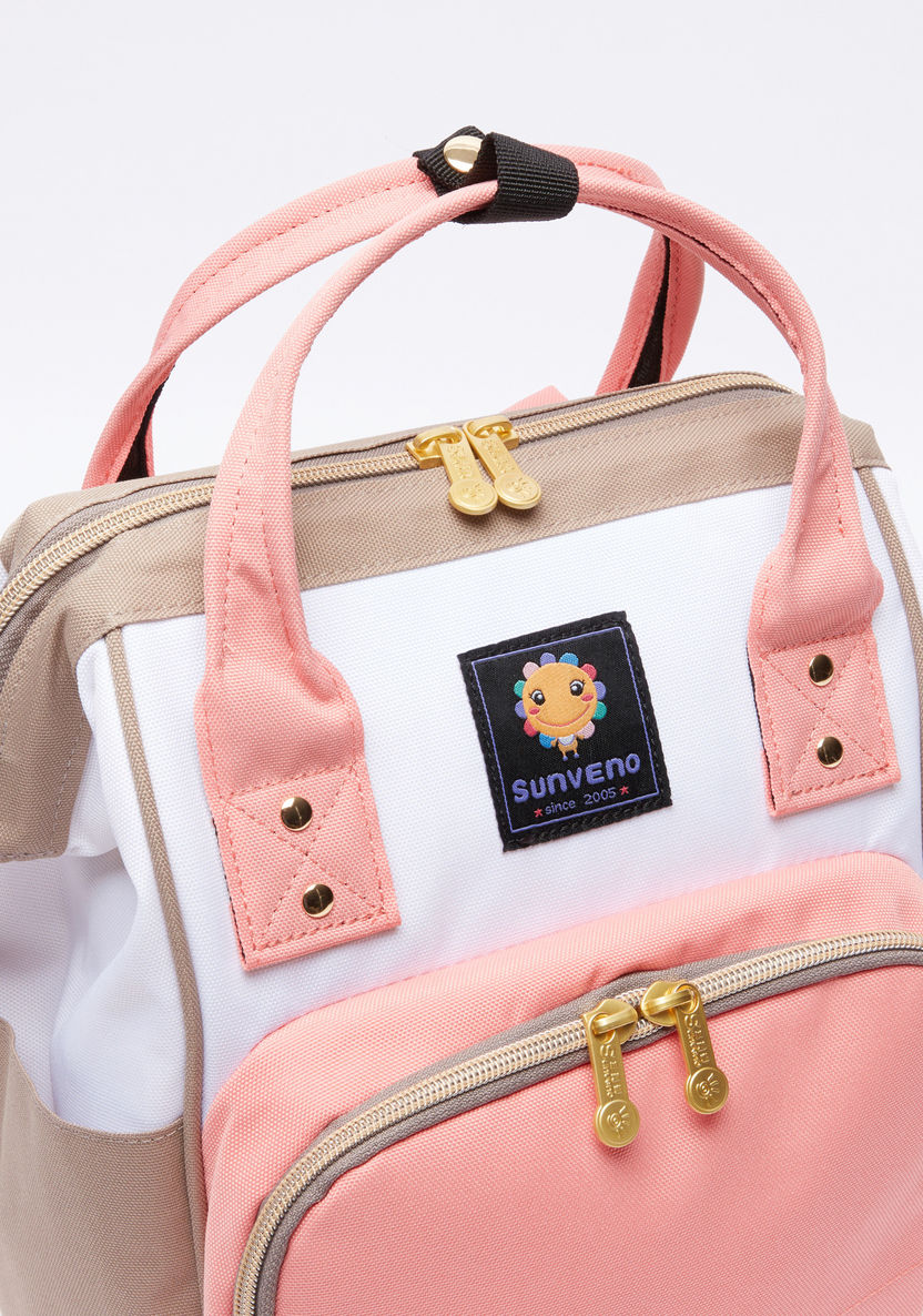Sunveno Diaper Backpack with Zip Closure and Adjustable Straps-Diaper Bags-image-2