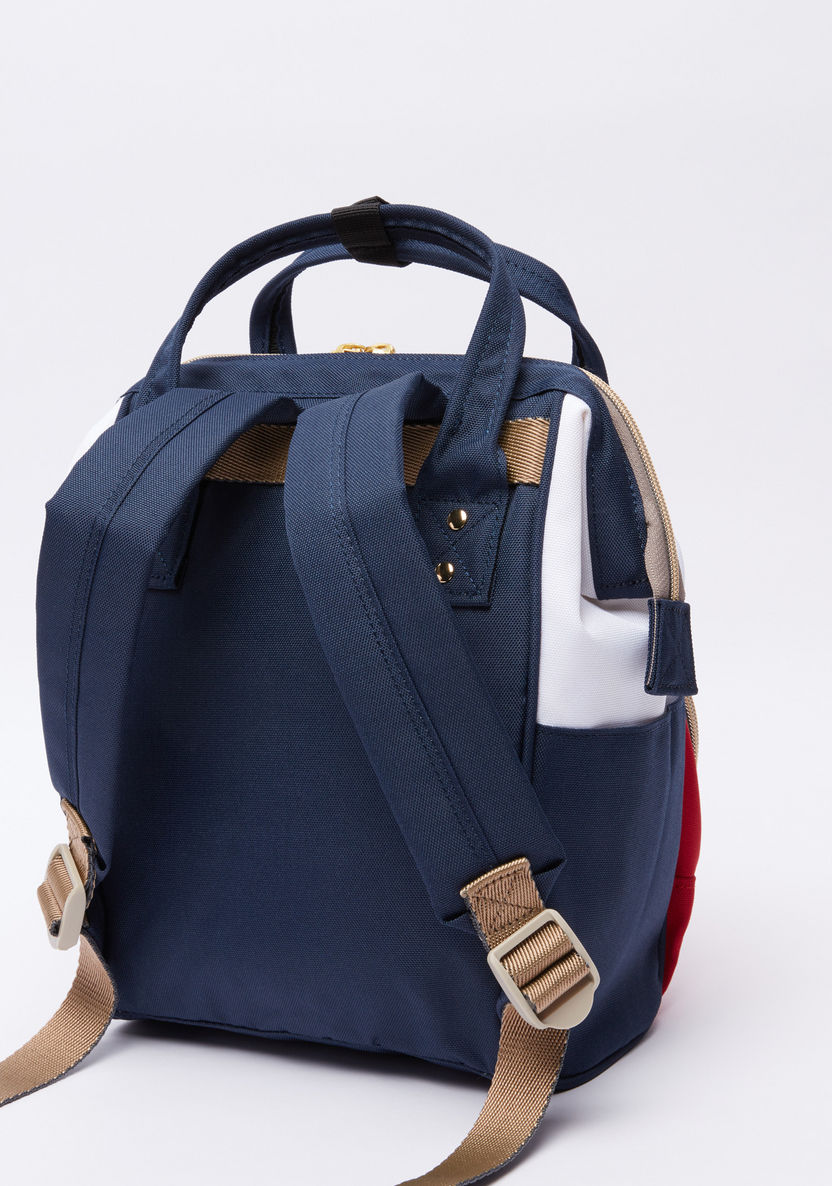Sunveno Multi-Compartment Diaper Backpack with Zip Closure-Diaper Bags-image-1