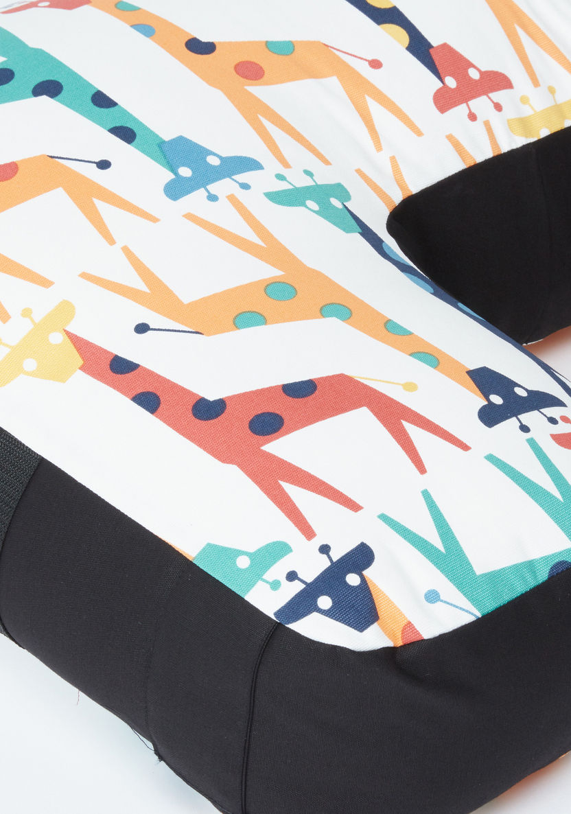 Sunveno Giraffe Printed Feeding and Maternity Pillow with Zip Closure-Nursing-image-2
