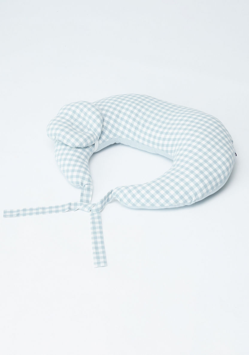 Sunveno Chequered Feeding and Maternity Pillow Set-Nursing-image-0