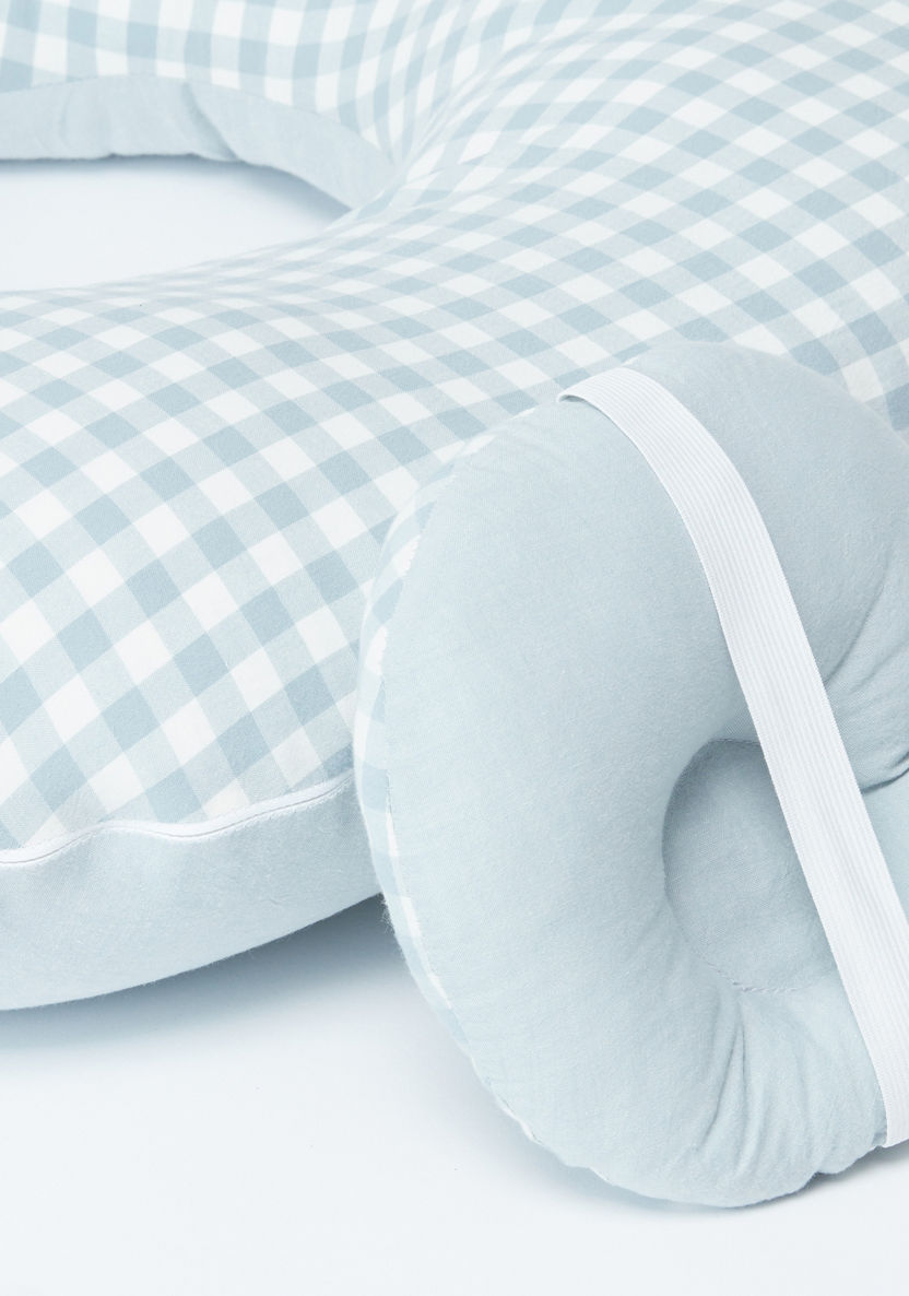 Sunveno Chequered Feeding and Maternity Pillow Set-Nursing-image-2