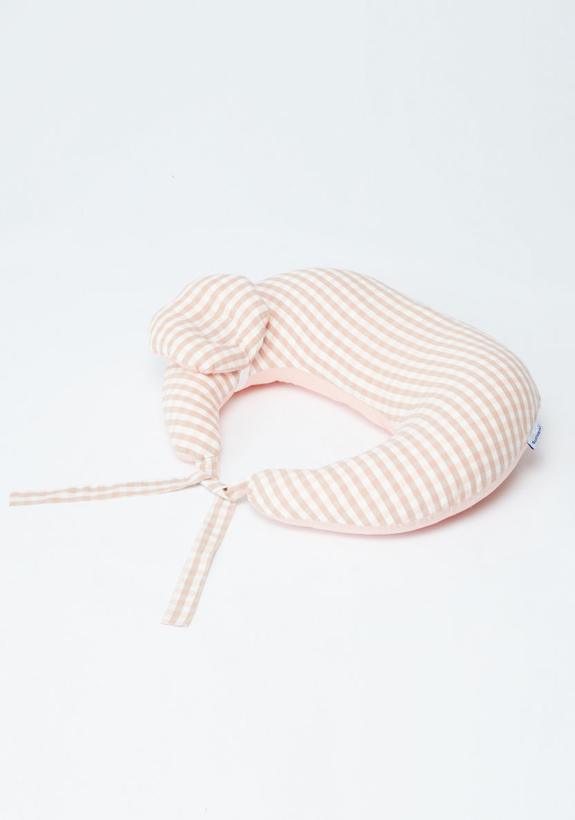 Sunveno Chequered Feeding and Maternity Pillow-Nursing-image-0