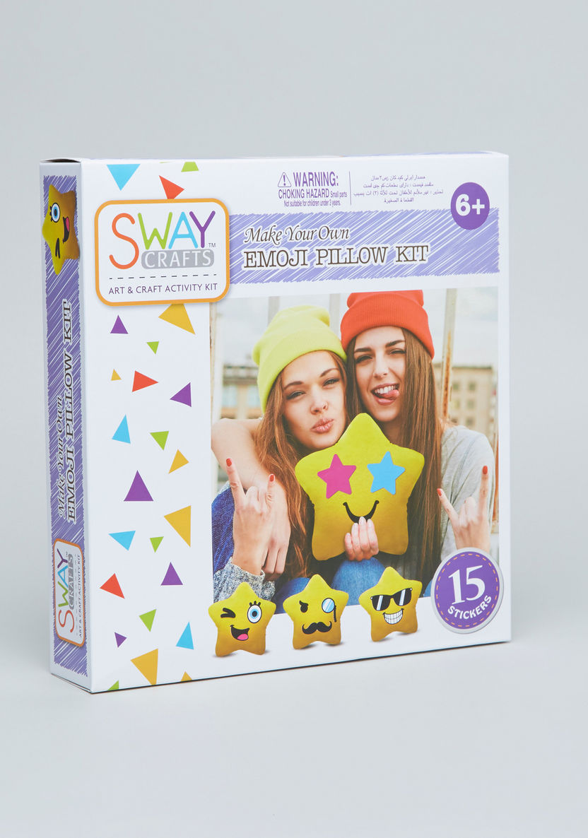 SWAY Crafts Make Your Own Emoji Pillow Kit-Role Play-image-0