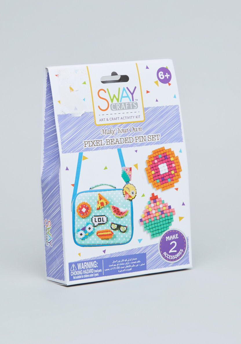 SWAY Crafts Make Your Own Pixel Beaded Pin Set-Role Play-image-0