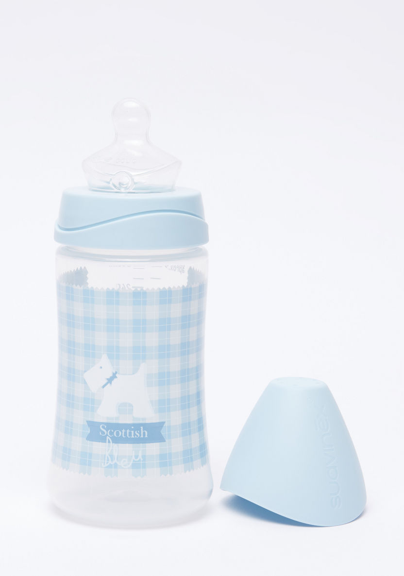Suavinex Printed Feeding Bottle - 270 ml-Bottles and Teats-image-0