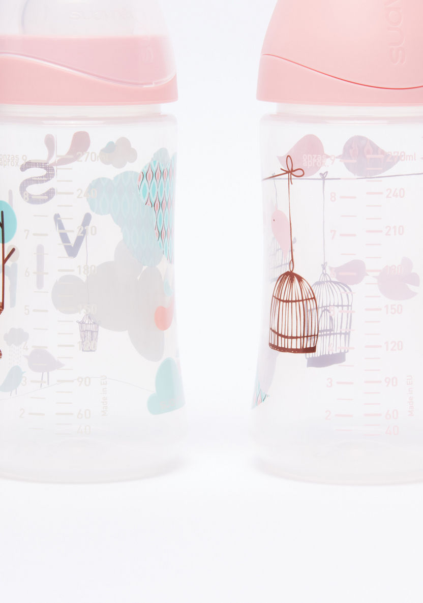 Suavinex Printed Feeding Bottle – Set of 2-Bottles and Teats-image-3