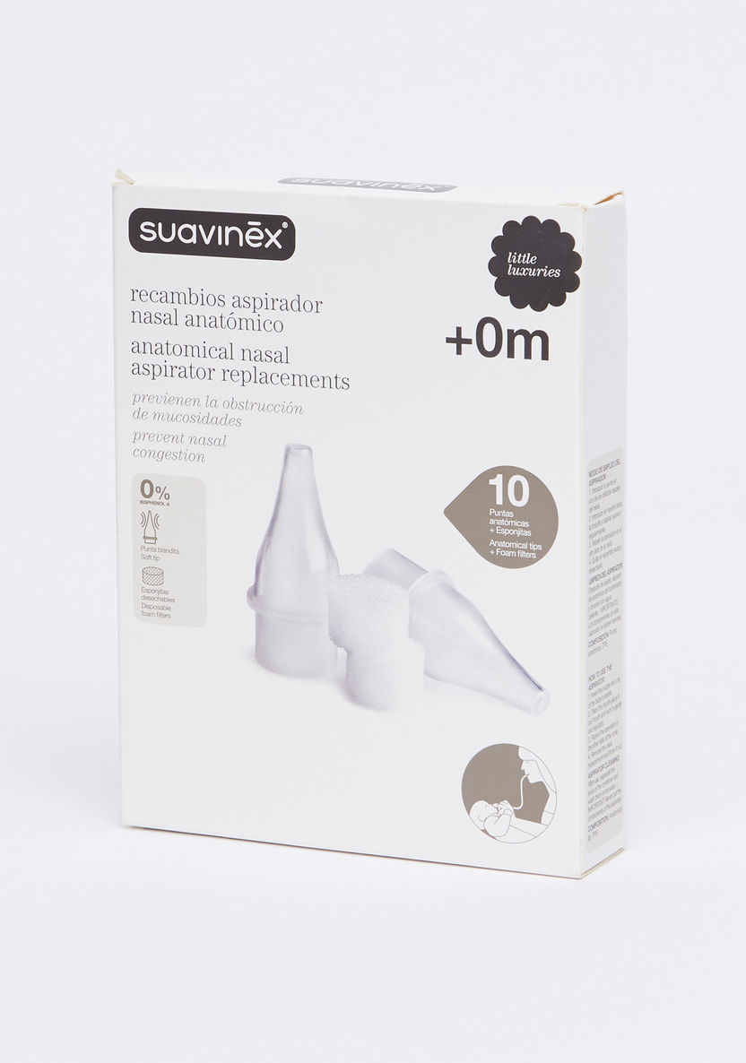 Suavinex Anatomical Nasal Aspirator Replacement - Set of 10-Nebulizers-image-3