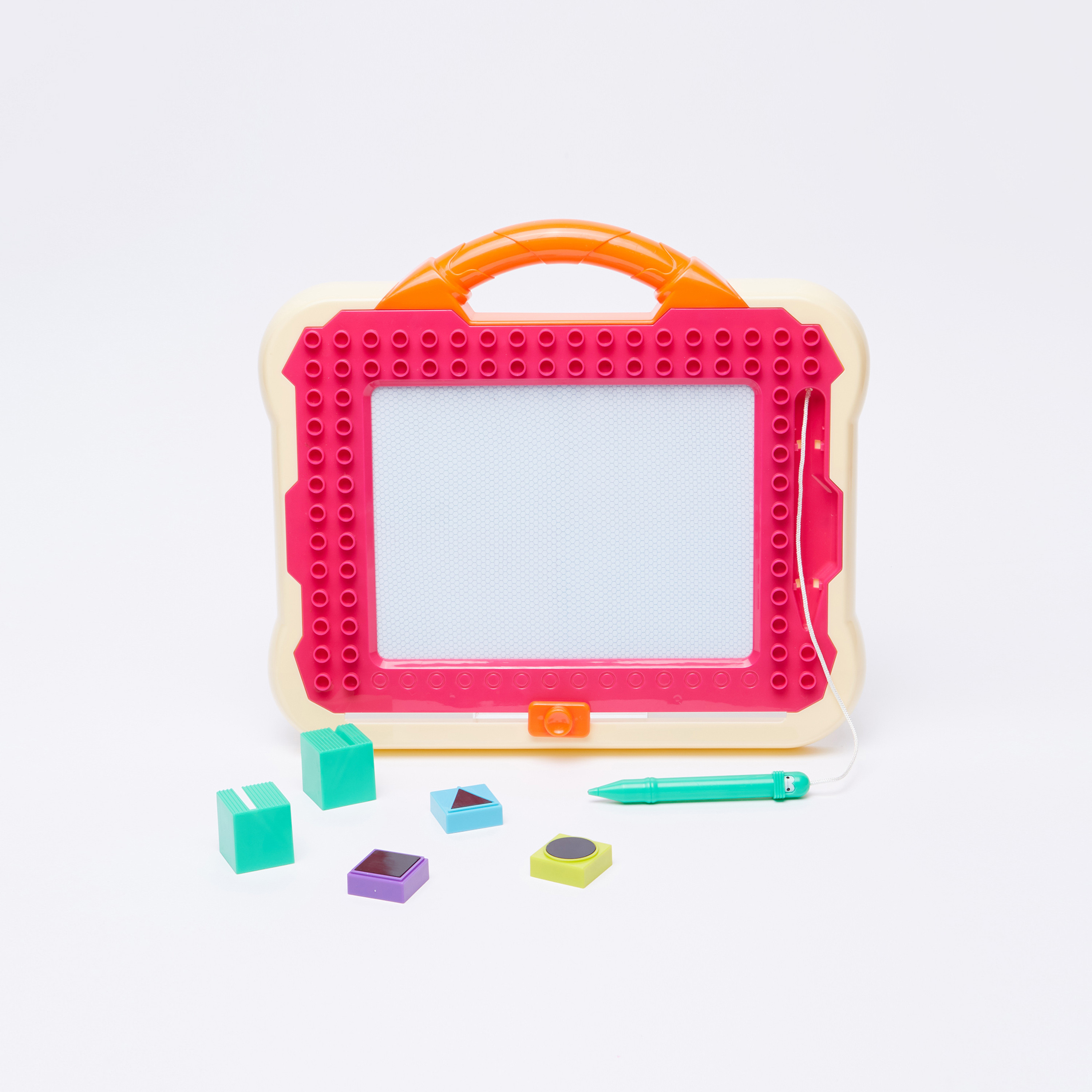 طقم لعبة لوح دودل مغناطيسي للرسم مع 10 بطاقات تعليمية من جونيورز-school-stationery-accessories-image-1