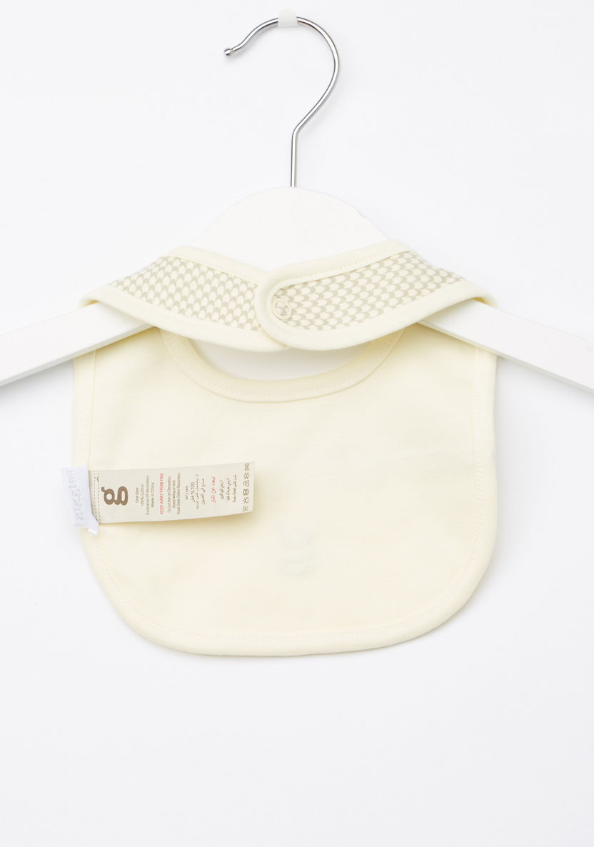 Giggles Embroidered Bib with Snap Closure-Accessories-image-2