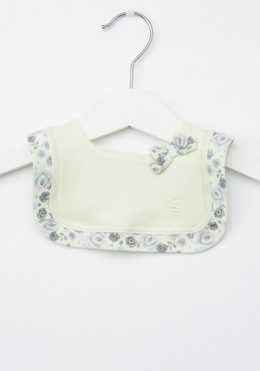 Giggles Printed Bow Detail Bib-Accessories-image-0