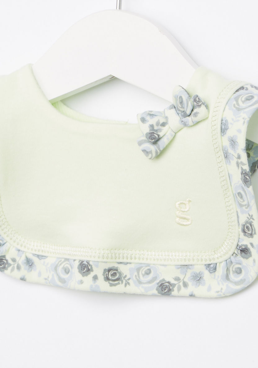 Giggles Printed Bow Detail Bib-Accessories-image-1