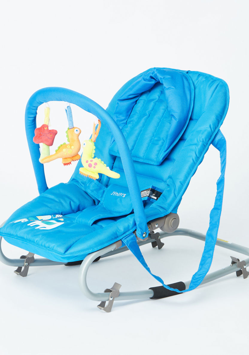 Juniors Fossil Baby Rocker with Toy Bar-Infant Activity-image-0