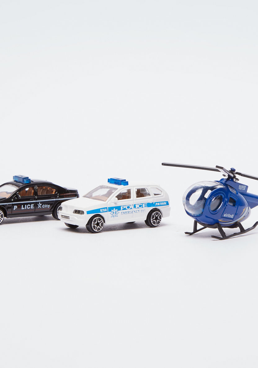 Police Parking Lot Playset - 7 Pieces-Gifts-image-0