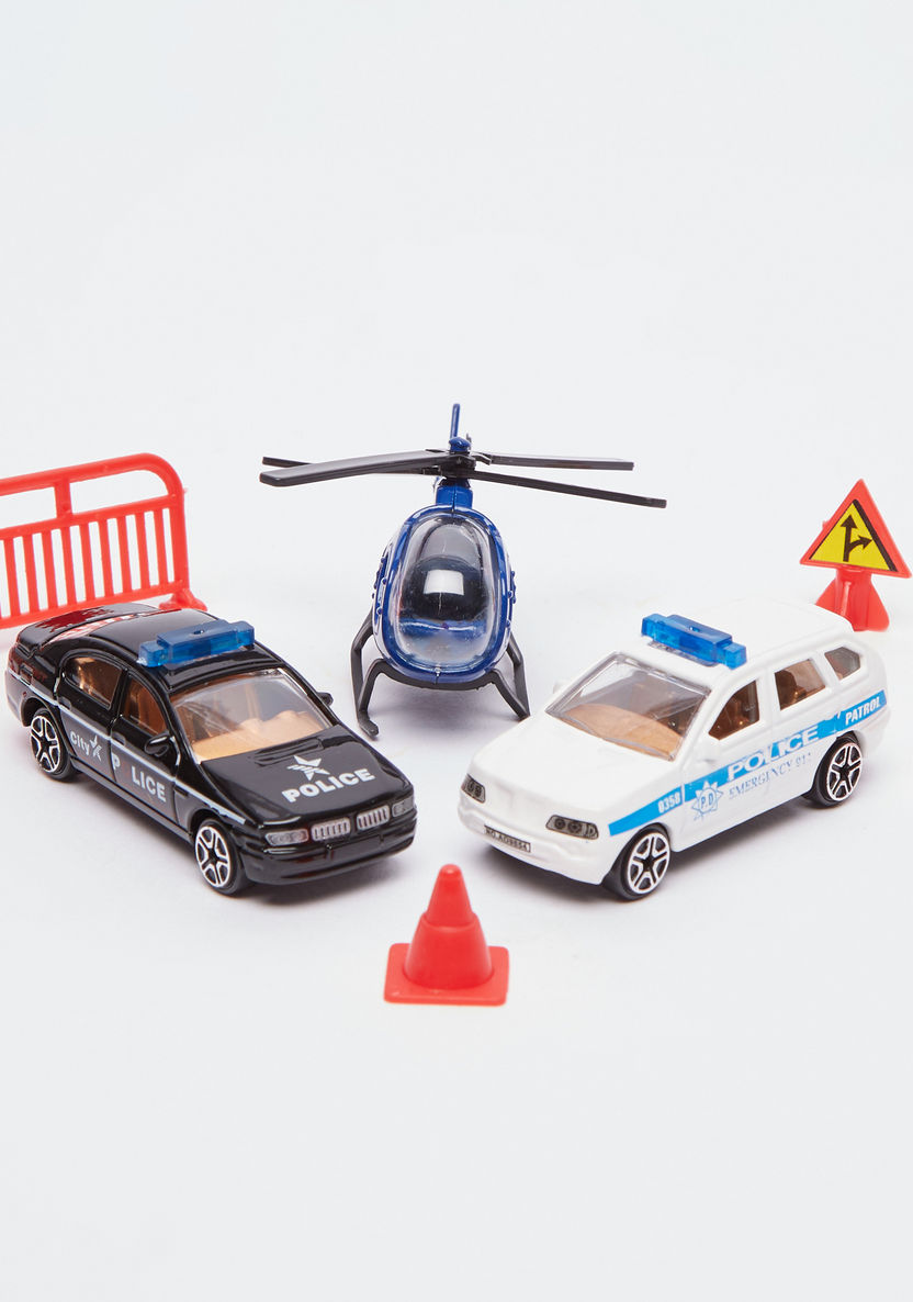 Police Parking Lot Playset - 7 Pieces-Gifts-image-1