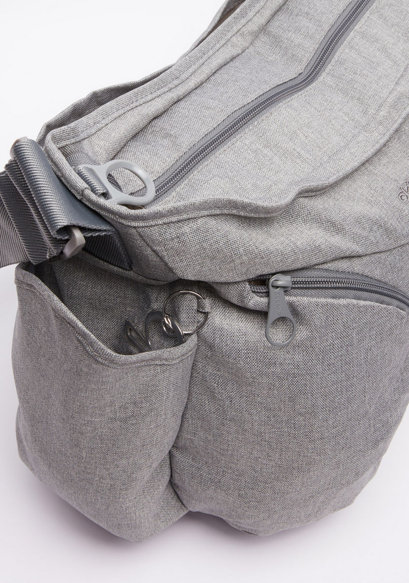 Okiedog Printed Diaper Bag with Zippered Closure-Diaper Bags-image-3