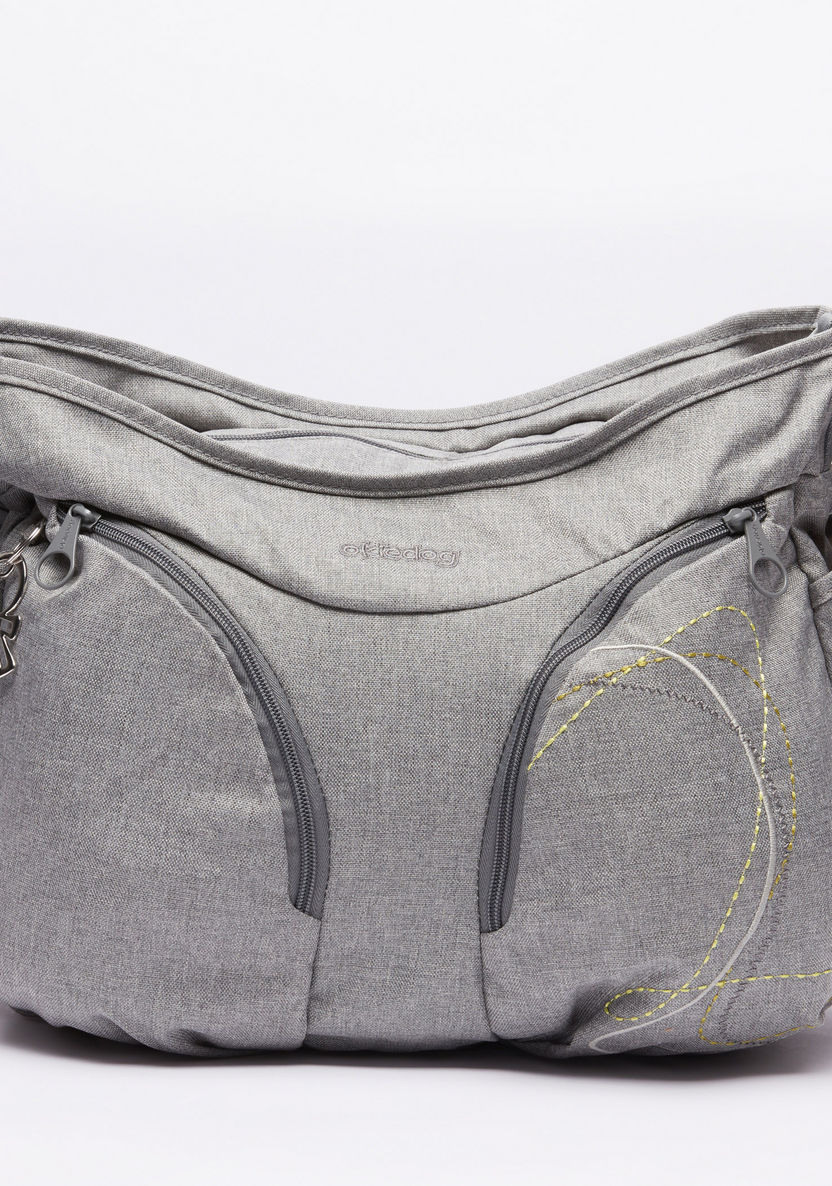 Okiedog Printed Diaper Bag with Zippered Closure-Diaper Bags-image-4