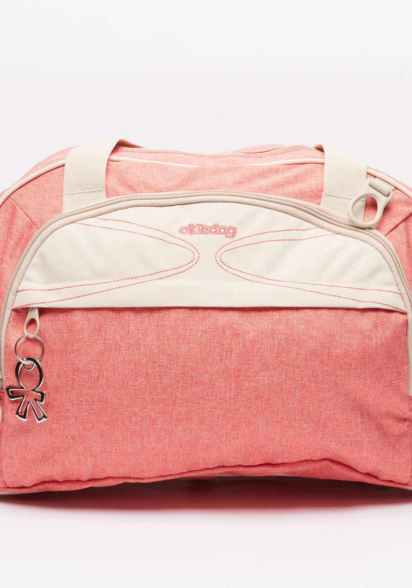 Okiedog Textured Diaper Bag with Zip Closure-Diaper Bags-image-2