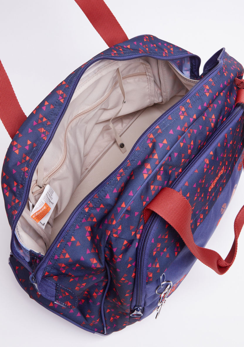 Okiedog Printed Diaper Bag with Zip Closure-Diaper Bags-image-4