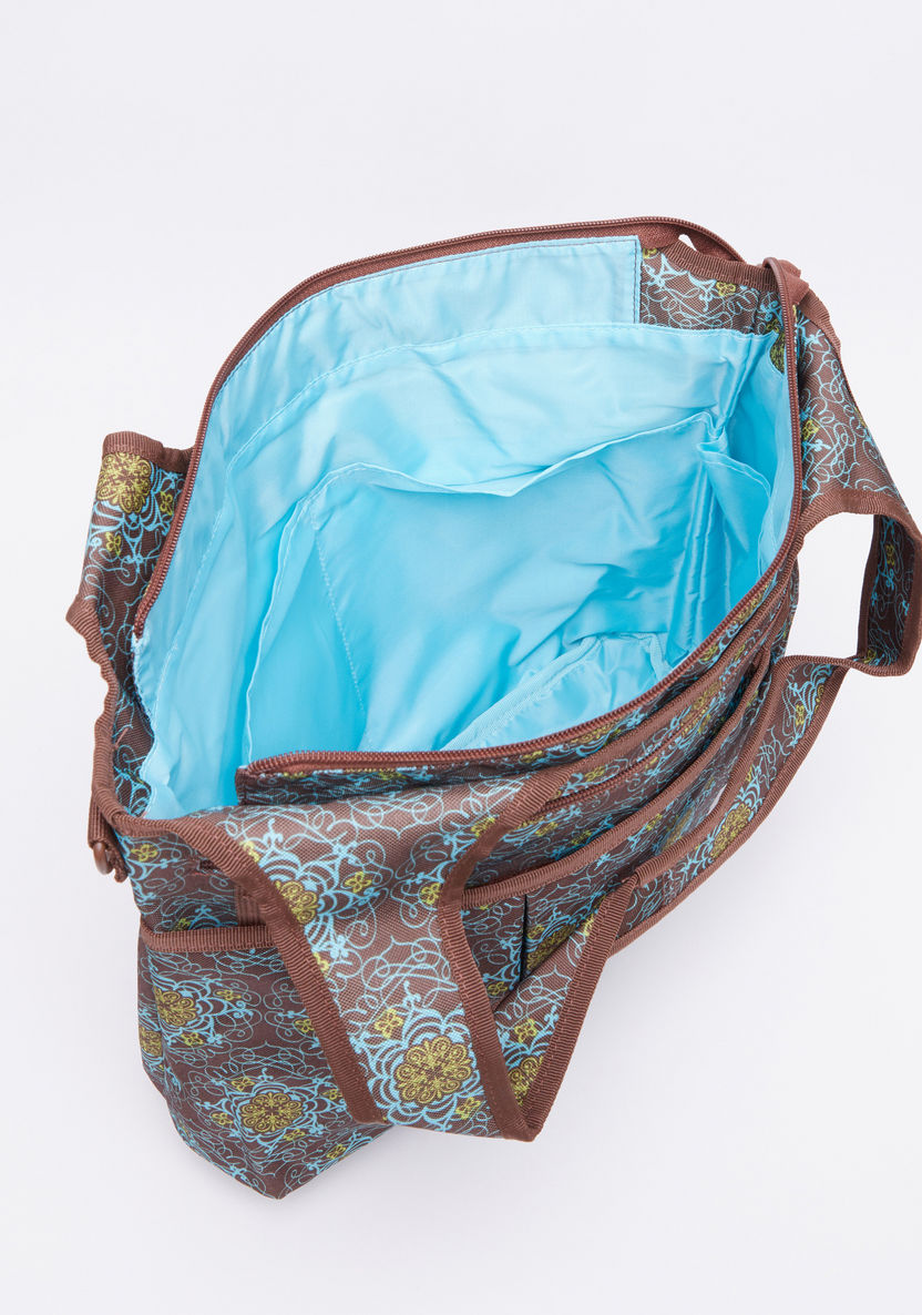 Okiedog Printed 3-Piece Diaper Bag Set-Diaper Bags-image-4