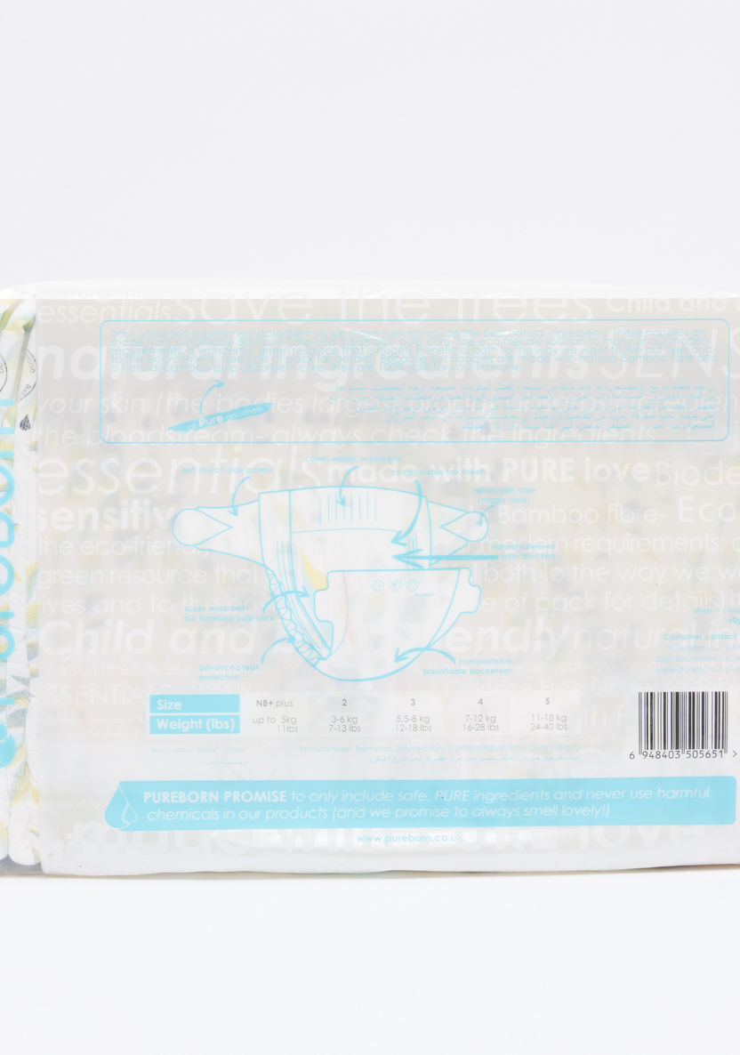 Pure Born Size 3, 28-Nappy Pack - 5.5-8 kgs-Disposable-image-3