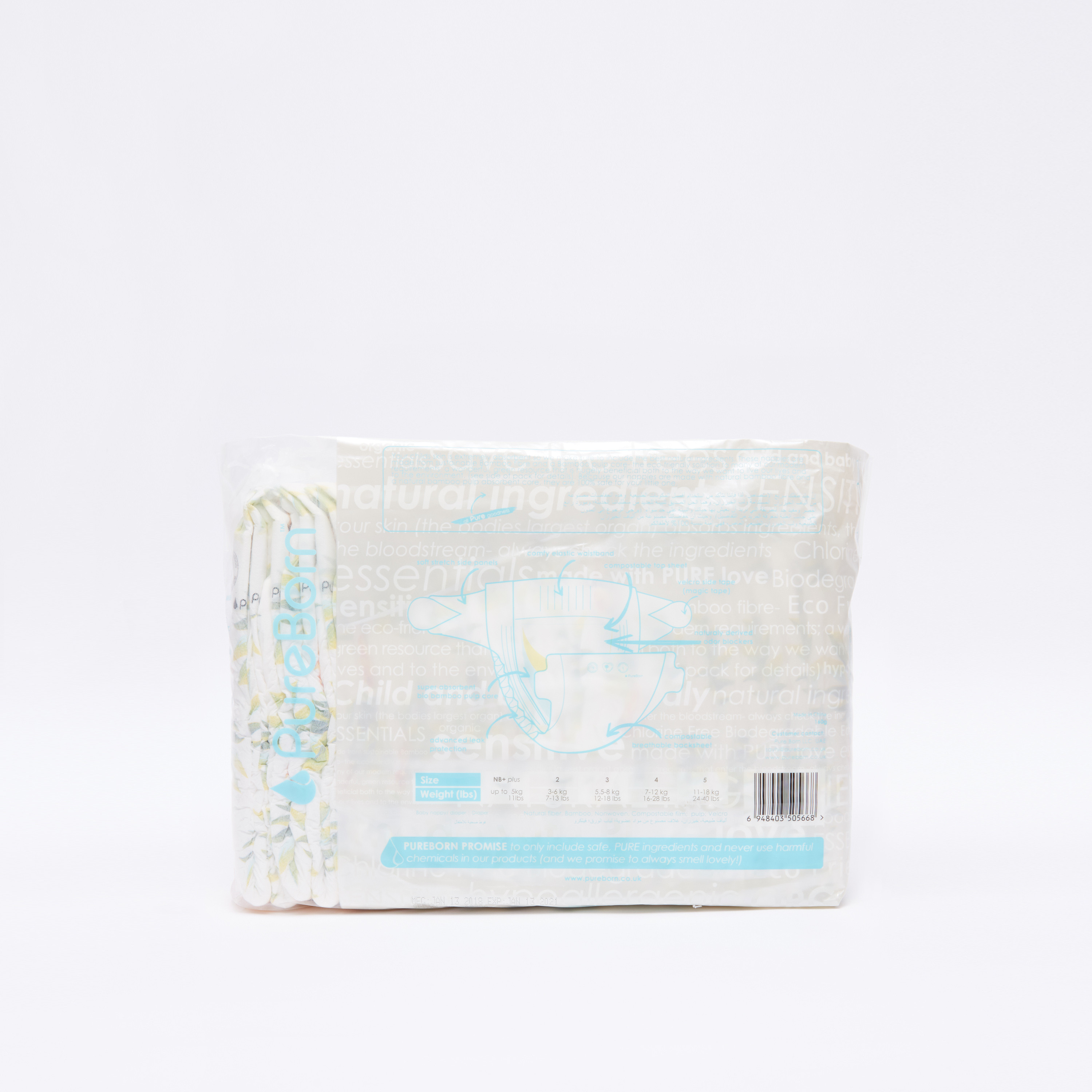 PureBorn Size 4, 24-Nappy Pack - 7-12 kgs-promo_babyshop_exclude_voucher-image-4