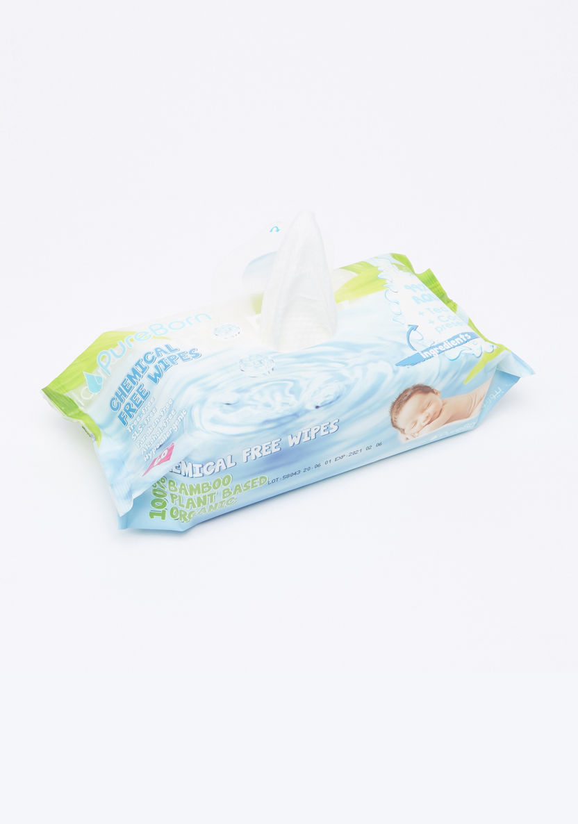 PureBorn 60-Piece Baby Wipes-Baby Wipes-image-2