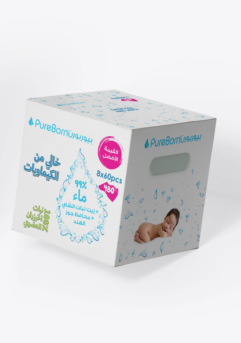 PureBorn Chemical-Free Travel Wipes-Baby Wipes-image-1