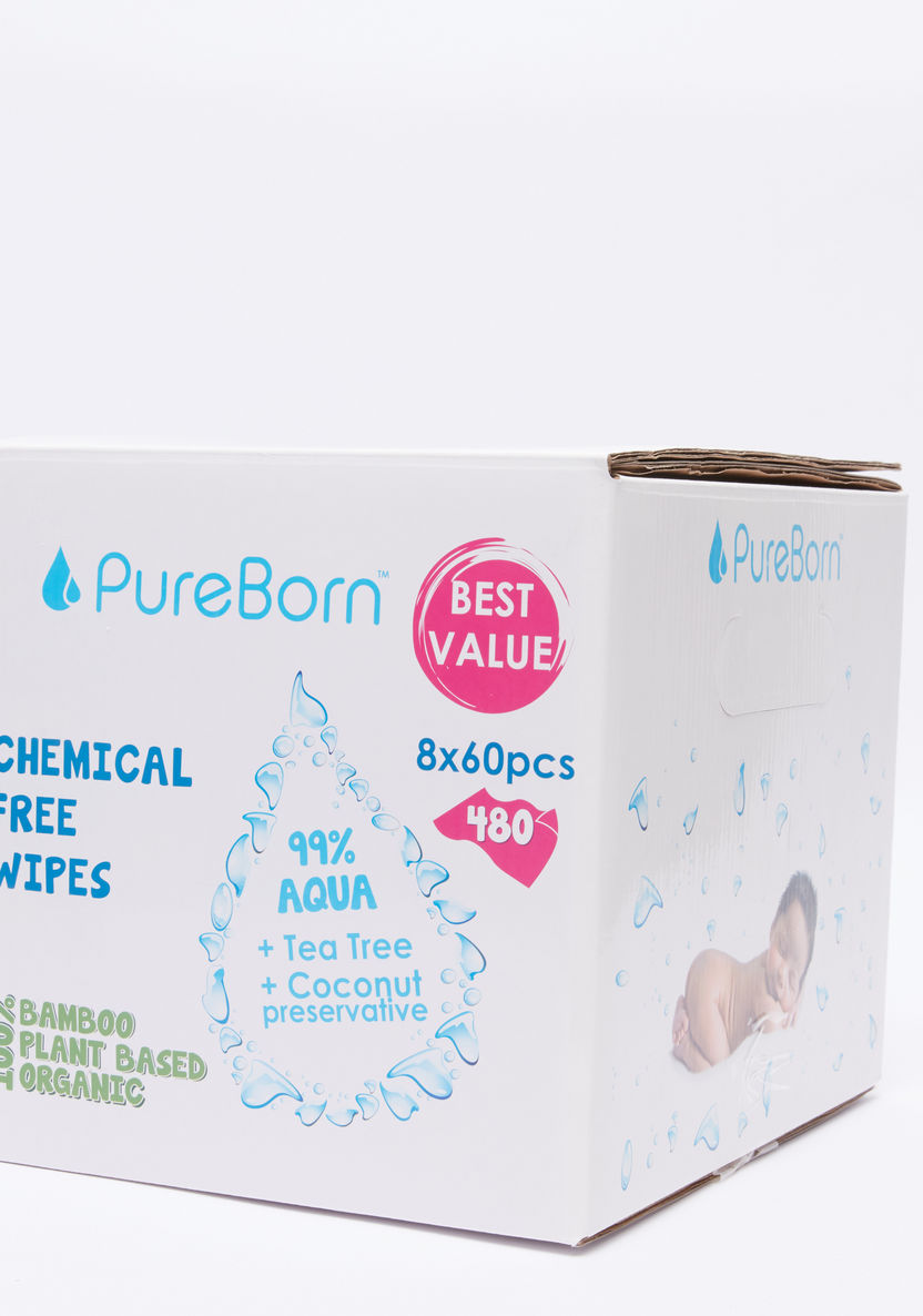 PureBorn Chemical-Free Travel Wipes-Baby Wipes-image-2