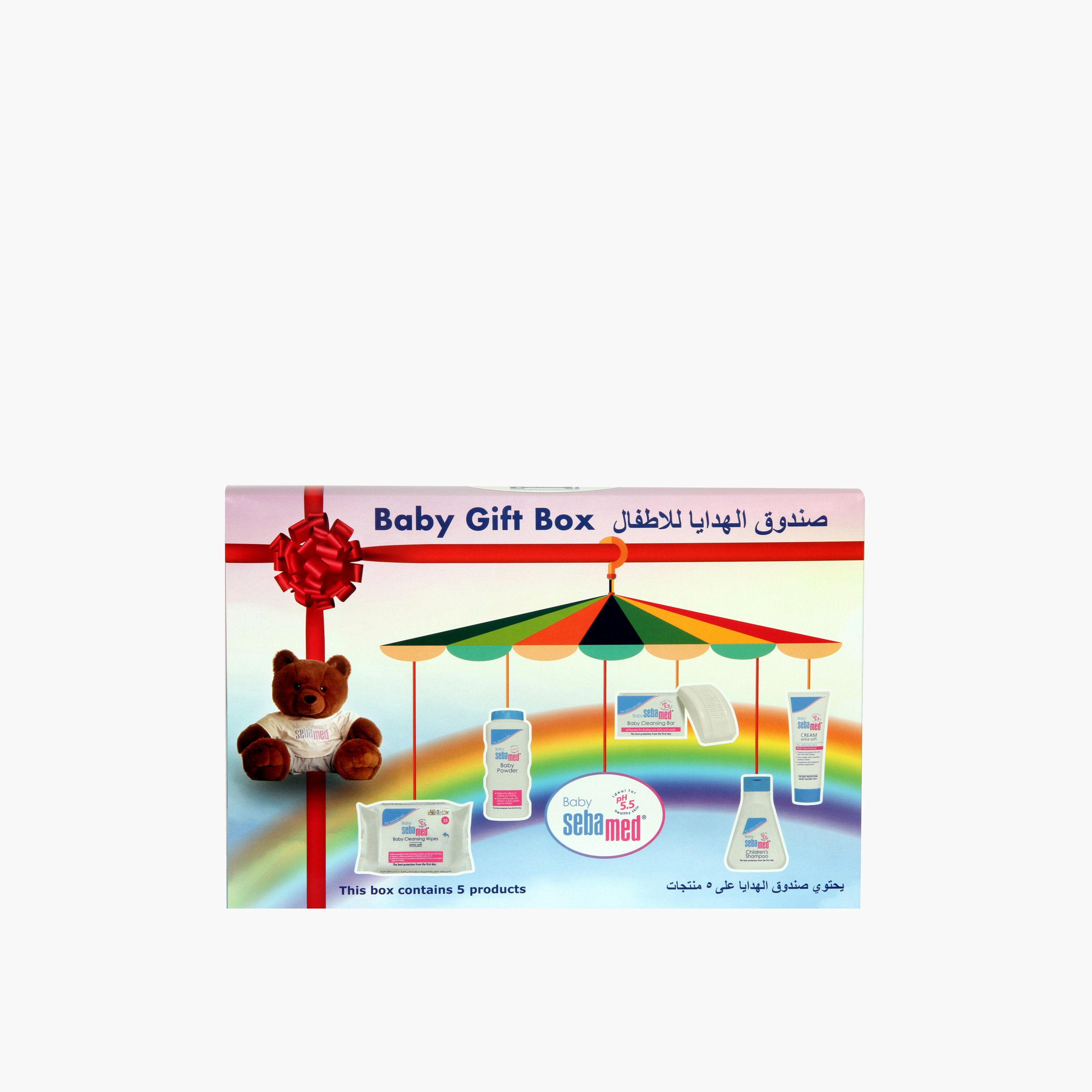 صندوق هدايا لاستحمام الأطفال 5 قطع من سيباميد-baby-bathandcare-hairbodyskincare-image-1