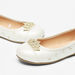 Disney Tiara Print Ballerina Shoes with Embellished Crown Trim-Girl%27s Ballerinas-thumbnailMobile-4