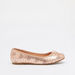 Disney Princess Print Slip-On Ballerina Shoes with Bow Accent-Girl%27s Ballerinas-thumbnail-2