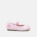 Barbie Print Round Toe Ballerina Shoes with Elasticated Strap-Girl%27s Ballerinas-thumbnailMobile-0