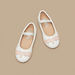 Barbie Glitter Textured Ballerina Shoes with Applique Detail-Girl%27s Ballerinas-thumbnail-1