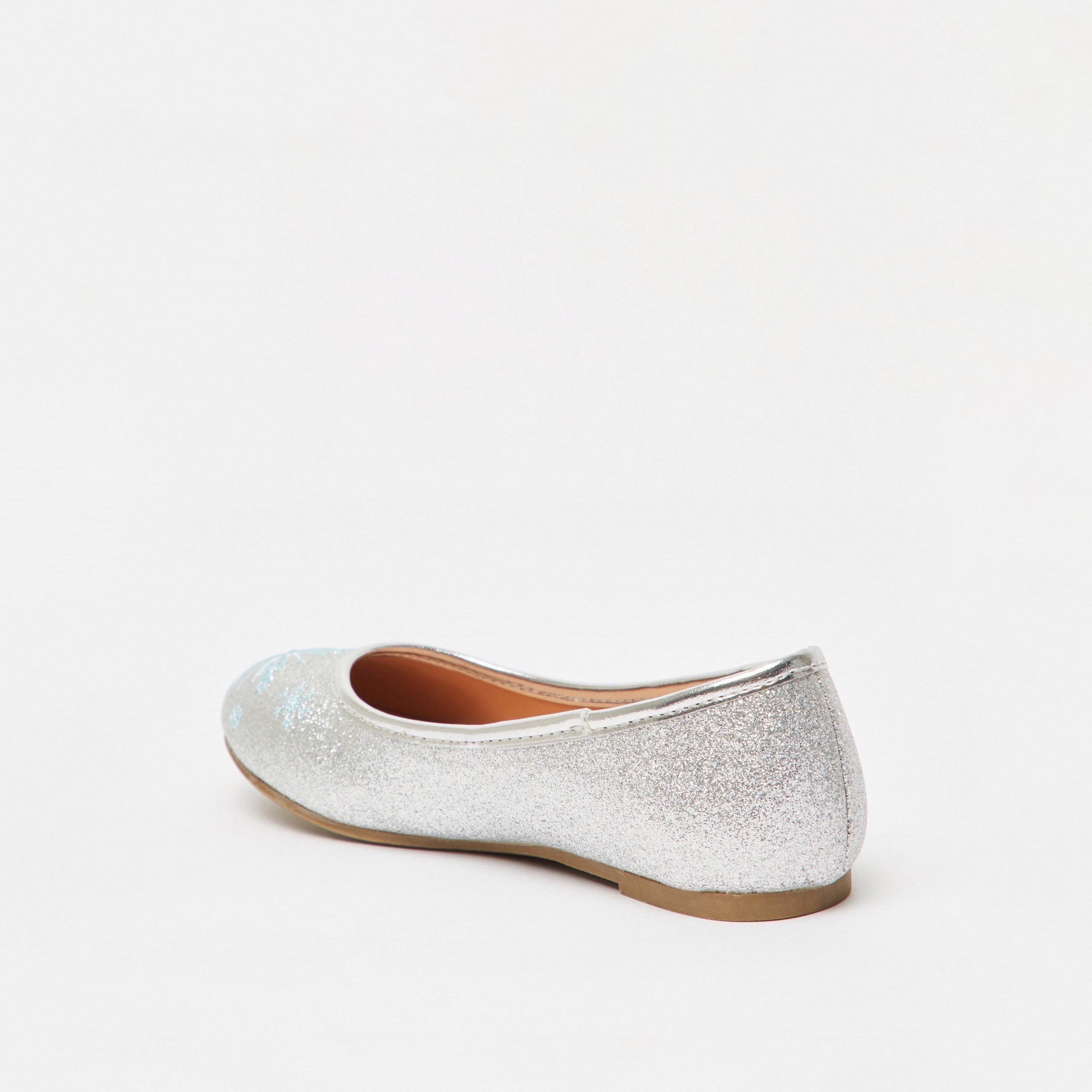 Disney Frozen Slip-On Ballerina Shoes with Glitter Detail-girls-shoes-ballerinas-image-3