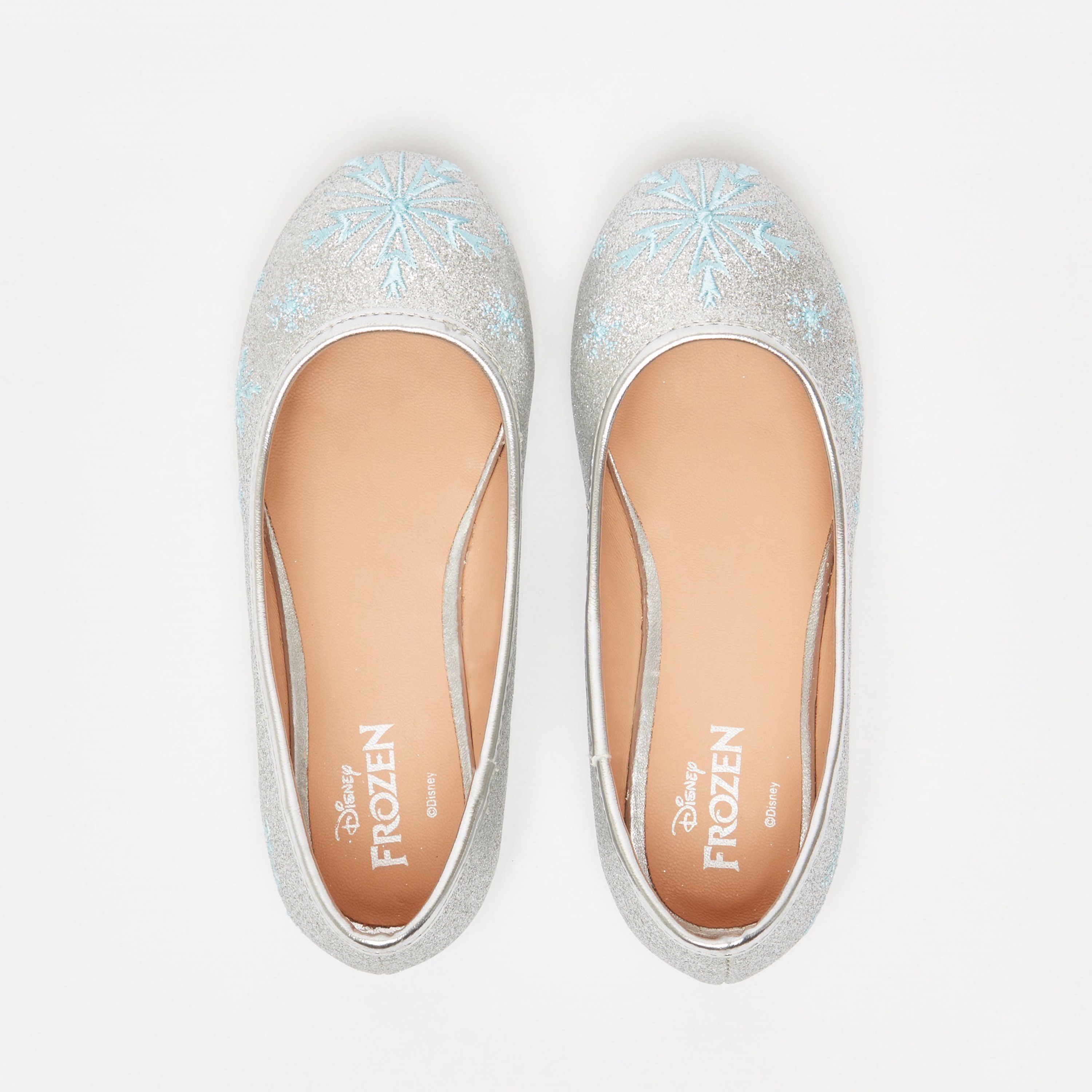 Disney Frozen Slip-On Ballerina Shoes with Glitter Detail-girls-shoes-ballerinas-image-5