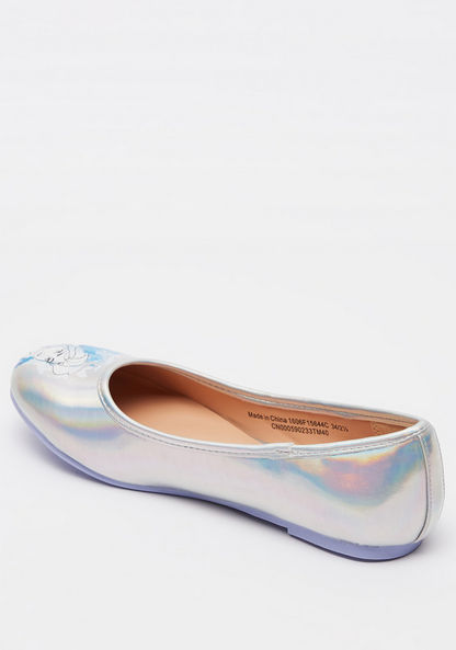 Disney Frozen II Print Round Toe Ballerina Shoes-Girl%27s Ballerinas-image-2